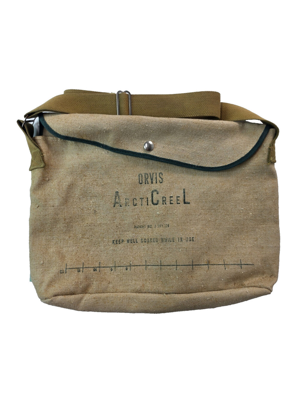 Orvis Vintage ArctiCreel Brown Canvas Fly Fishing Bag With Liner